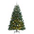 Árbol de Navidad artificial con bisagras 300 LED y bolas 240