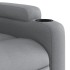 Sillón reclinable eléctrico tela gris