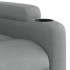 Sillón reclinable elevable de tela gris