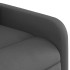 Sillón reclinable eléctrico de tela gris