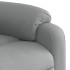 Sillón reclinable elevable de tela gris