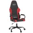 Silla gaming de masaje cuero sintético negro y