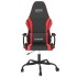 Silla gaming de masaje cuero sintético negro y