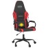 Silla gaming de masaje cuero sintético negro y