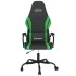 Silla gaming de masaje cuero sintético negro y