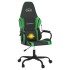 Silla gaming de masaje cuero sintético negro y