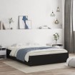 Cama con cajones madera de ingeniería negro 140x190 cm