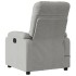 Sillón reclinable masaje eléctrico tela microfibra gris