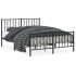 Estructura de cama cabecero y pie de cama metal negro