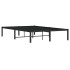 Estructura de cama de metal negro 120x200