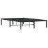 Estructura de cama de metal negro 120x200