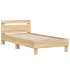 Cama con cabecero madera de ingeniería roble Sonoma 100x200