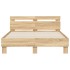 Cama con cabecero madera de ingeniería roble Sonoma 120x190