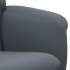 Sillón reclinable con reposapiés terciopelo gris