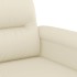 Sillón cuero sintético crema 60