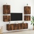 Muebles de TV de pared 6 pzas madera ingeniería roble