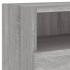 Muebles de TV de pared 5 pzas madera de ingeniería gris