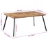 Mesa de comedor madera maciza de teca 169x98,5x76