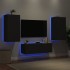 Muebles de TV de pared con luces LED 3 piezas