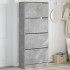 Mueble zapatero 4 cajones abatibles gris hormigón