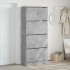 Mueble zapatero 4 cajones abatibles gris hormigón