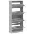 Mueble zapatero 4 cajones abatibles gris hormigón