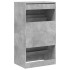 Mueble zapatero 2 cajones abatibles gris hormigón 60x42x108