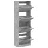 Mueble zapatero 4 cajones abatibles gris hormigón