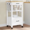 Carrito de cocina MONZA madera maciza de pino 48x40x90 cm