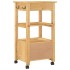 Carrito de cocina MONZA madera maciza de pino 48x40x90