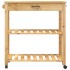 Carrito de cocina MONZA madera maciza de pino 84x40x90