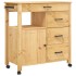 Carrito de cocina MONZA madera maciza de pino 84x40x90