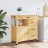 Carrito de cocina MONZA madera maciza de pino 84x40x90