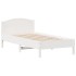 Estructura de cama con cabecero madera pino blanco 75x190