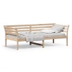 Sofá cama madera maciza de pino 90x200 cm