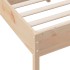 Estructura de cama con cabecero madera maciza pino 120x190