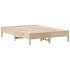 Estructura de cama de madera maciza de pino 160x200