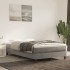 Cama box spring con colchón terciopelo gris claro 120x190