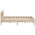 Estructura de cama con cabecero madera maciza pino 180x200