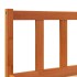 Estructura de cama madera maciza pino marrón cera 120x200