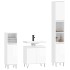 Set de muebles baño 3 pzas madera contrachapada blanco