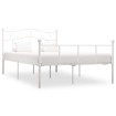 Estructura de cama de metal blanco 120x200 cm