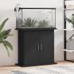 Soporte para acuario madera de ingeniería negro 81x36x73 cm