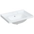 Lavabo de baño rectangular cerámica blanco 71x48x23