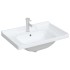 Lavabo de baño rectangular cerámica blanco 71x48x23