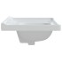 Lavabo de baño rectangular cerámica blanco 71x48x23