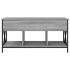 Mesa de centro madera ingeniería metal gris Sonoma 100x55x50