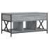 Mesa de centro madera ingeniería metal gris Sonoma 100x55x50