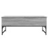 Mesa de centro madera ingeniería metal gris Sonoma 100x50x40