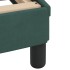 Estructura cama con cabecero terciopelo verde oscuro 120x200